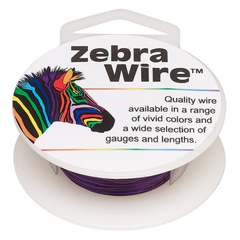 1 x reel of Zebra Wire round - 28 guage (164 yards, 150 metres) Purple