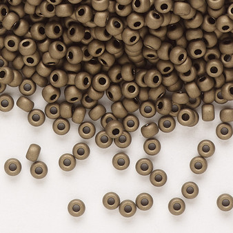 8-2006 - 8/0 - Miyuki - Opaque Matte Metallic Dark Bronze - 50gms - Glass Round Seed Bead