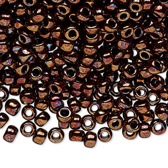 6-457B - 6/0 - Miyuki - Opaque Metallic Dark Bronze - 25gms - Glass Round Seed Bead