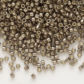 DB1852 - 11/0 - Miyuki Delica - Duracoat® Opaque Galvanized Pewter - 50gms - Cylinder Seed Beads