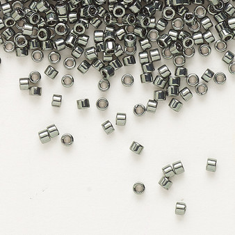 DB0457 - 11/0 - Miyuki Delica - Opaque Nickel-Finished Silver Grey - 50gms - Cylinder Seed Bead
