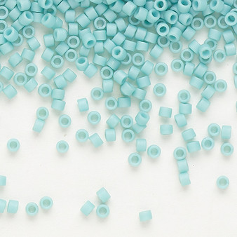 DB0375 - 11/0 - Miyuki Delica - Opaque Matte Glazed Luster Light Blue - 50gms - Cylinder Seed Bead