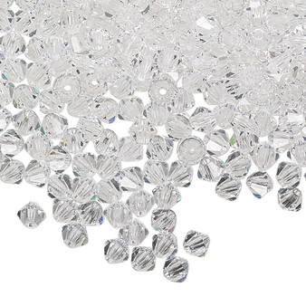 4mm - Preciosa Czech - Crystal Clear - 720pk - Faceted Bicone Crystal