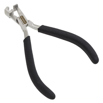 Pliers, Beadalon®, banding, rubber and steel, black, 5-1/4 inches with 3.9mm wide groove, double band. Sold individually.