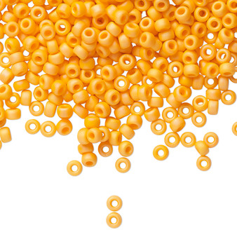 8-405FR - 8/0 - Miyuki - Opaque Matte Rainbow Mandarin Orange - 50gms - Glass Round Seed Bead