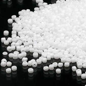 11/0 - Dyna-Mites™ - Opaque White - 40gms - Glass Round Seed Bead