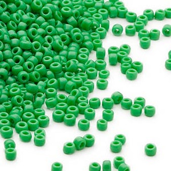 11/0 - Dyna-Mites™ - Opaque Green - 40gms - Glass Round Seed Bead