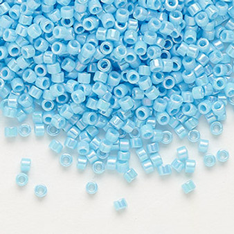 DB0164 - 11/0 - Miyuki Delica - Opaque Rainbow Turquoise Blue - 250gms - Cylinder Seed Beads