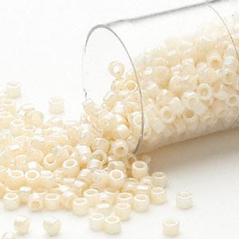 DB0157 - 11/0 - Miyuki Delica - Opaque Rainbow Cream - 250gms - Cylinder Seed Beads