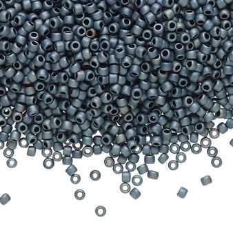 TR-11-612 - 11/0 - TOHO BEADS® - Opaque Matte Gunmetal - 7.5gms - Glass Round Seed Beads