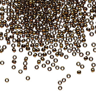 TR-11-224 - 11/0 - TOHO BEADS® - Opaque Olympic Bronze - 7.5gms - Glass Round Seed Beads
