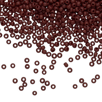 TR-11-46F - 11/0 - TOHO BEADS® - Opaque Frosted Oxblood - 50gms - Glass Round Seed Beads