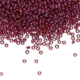 TR-11-332 - 11/0 - TOHO BEADS® - Translucent Gold Luster Raspberry - 50gms - Glass Round Seed Beads