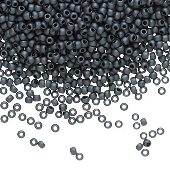 TR-11-611 - 11/0 - TOHO BEADS® - Opaque Matte Grey - 50gms - Glass Round Seed Beads