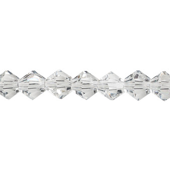 8mm - Celestial Crystal® - Crystal - 15.5" Strand - Faceted Bicone Crystal