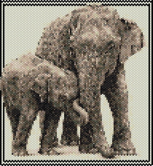Peyote Stitch Elephant Kit