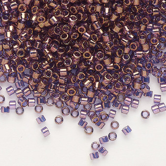 DB0117 - 11/0 - Miyuki Delica - Luster Lavender Blue Gold - 50gms - Cylinder Seed Beads