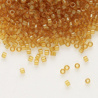 DB0119 - 11/0 - Miyuki Delica - Transparent Luster Honey - 50gms - Cylinder Seed Beads