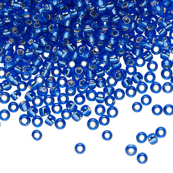 TR-08-35 - 8/0 - TOHO BEADS® - Transparent Silver Lined Sapphire - 50gms - Glass Round Seed Beads