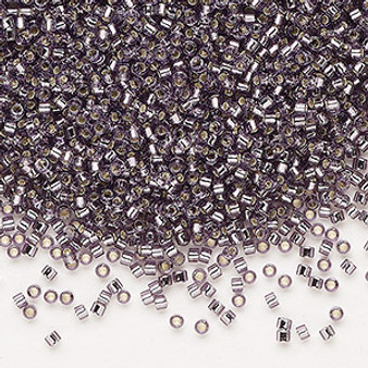 DB1205 - 11/0 - Miyuki Delica - Silver Lined Amethyst - 7.5gms - Cylinder Seed Beads