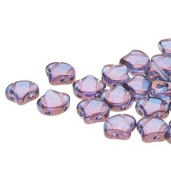 GNK8700030-15726 - 7.5mm - Matubo Czech - Luster Transparent Amethyst - 10gm bag (approx 38 beads) - Glass Ginko Bead