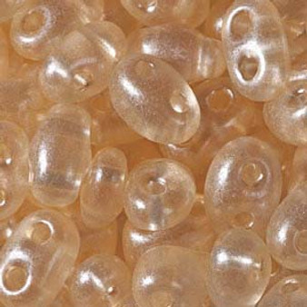 Preciosa - Czech Twin Beads -  (TWN08192) Crystal Pale Orange Pearl (20gm Vial)