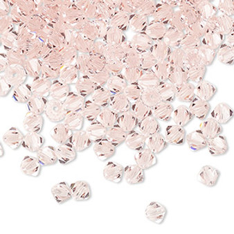 4mm - Preciosa Czech - Light Rose - 720pk - Faceted Bicone Crystal