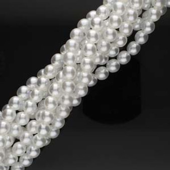 PRL06-70400C - 6mm - Preciosa Czech - Crystal Bridal White - Strand (75 beads) - Round Glass Pearl