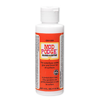 Adhesive, Mod Podge® Gloss-Lustré glue sealer. Sold per 4-fluid ounce bottle.