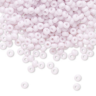 Seed bead, Preciosa Ornela, Czech glass, opaque pink, #8 rocaille. Sold per 50-gram pkg.