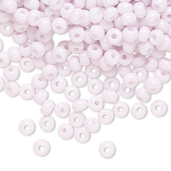Seed bead, Preciosa Ornela, Czech glass, opaque pink, #6 rocaille. Sold per 50-gram pkg.