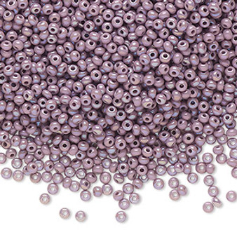 Seed bead, Preciosa Ornela, Czech glass, opaque rainbow violet (24020), #11 rocaille. Sold per 500-gram pkg.