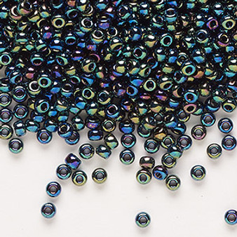8-455 - 8/0 - Miyuki - Opaque Iris Variegated Blue - 50gms - Glass Round Seed Bead