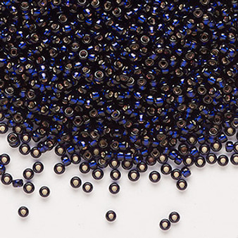 11-1426 - 11/0 - Miyuki - Transparent Silver Lined Outside Dyed Dark Purple - 250gms - Glass Round Seed Bead