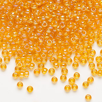 8-2460 - 8/0 - Miyuki - Translucent Rainbow Orange - 50gms - Glass Round Seed Bead