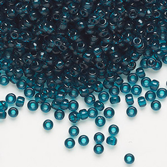 8-2406 - 8/0 - Miyuki - Transparent Dark Teal - 50gms - Glass Round Seed Bead