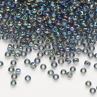 8-249 - 8/0 - Miyuki - Translucent Rainbow Grey - 50gms - Glass Round Seed Bead