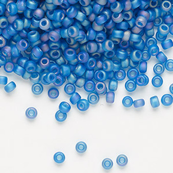 8-149FR - 8/0 - Miyuki - Translucent Matte Rainbow Capri Blue - 50gms - Glass Round Seed Bead