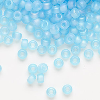 6-148FR - 6/0 - Miyuki - Translucent Matte Rainbow Aqua - 25gms - Glass Round Seed Bead