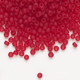 8-141F - 8/0 - Miyuki - Translucent Matte Ruby - 50gms - Glass Round Seed Bead