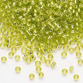 8-14 - 8/0 - Miyuki - Transparent Silver Lined Chartreuse - 50gms - Glass Round Seed Bead