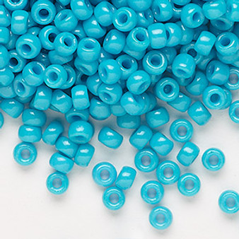 6-1483 - 6/0 - Miyuki - Opaque Outside Dyed Turquoise Green - 25gms - Glass Round Seed Bead