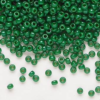 8-1481 - 8/0 - Miyuki - Opaque Outside Dyed Green - 50gms - Glass Round Seed Bead