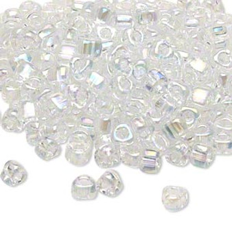 TR5-1151 - Miyuki - #5 - Transparent Iris Clear - 250gms - Triangle Glass Bead