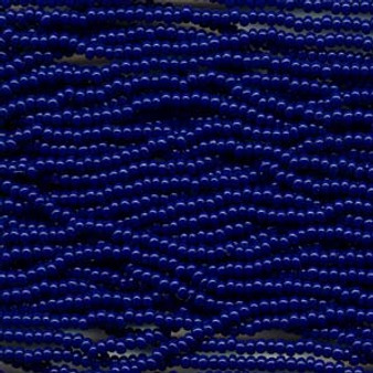 LAST STOCK: Seed bead, Preciosa Ornela, Czech glass, Navy Blue (33070), #8 round. Sold per half hank.