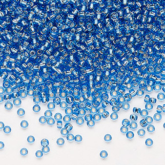 11-19 - 11/0 - Miyuki - Transparent Silver Lined Light Blue - 25gms - Glass Round Seed Bead