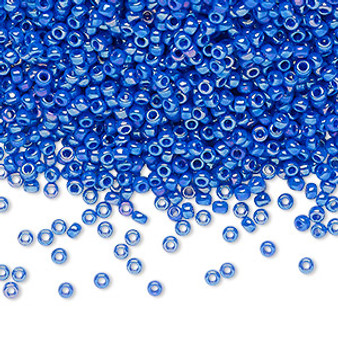 11-483D - 11/0 - Miyuki - Opaque Rainbow Cyan Blue - 25gms - Glass Round Seed Bead