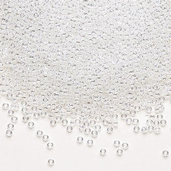 15-160 - 15/0 - Miyuki - Translucent Luster Crystal Clear - 8.2gms Vial Glass Round Seed Beads