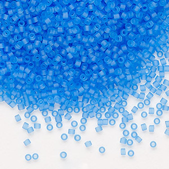 DB1270 - 11/0 - Miyuki Delica - Translucent Matte Sapphire - 7.5gms - Cylinder Seed Beads