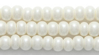 LAST STOCK: Seed bead, Preciosa Ornela, Czech glass, Pearl Cream (46381), #11 round. Sold per hank.